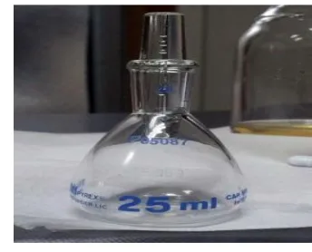 Fig. 3.Density using pycnometer 