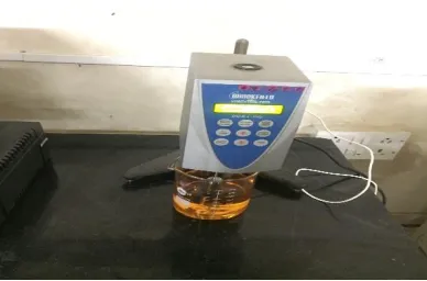 Fig.4 Brookfield Viscometer for viscosity of biodiesel