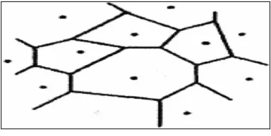 Fig 1: Voronoi diagram [5] 
