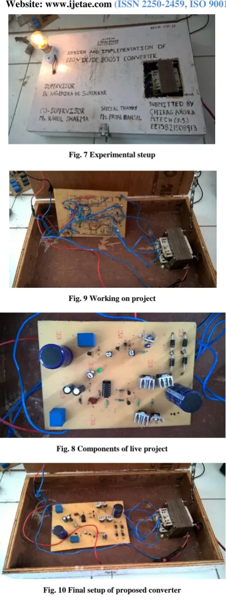 Fig. 10 Final setup of proposed converter 