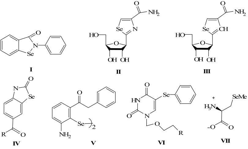 Figure 1. Some biologically active selenium compounds. 