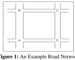 Figure 1:  An Example Road Network 