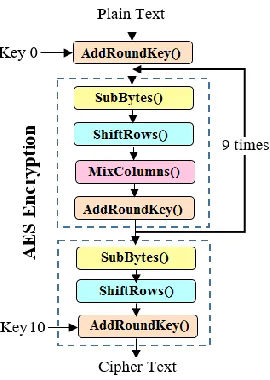 Figure 1: AES Encryption Process 