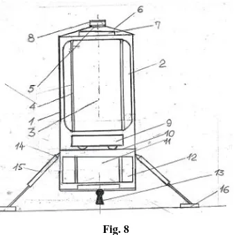 Fig. 8 The refueller 1 has a body made of aluminium alloy. Inside the case is tank 2  with  liquid oxygen, which has  