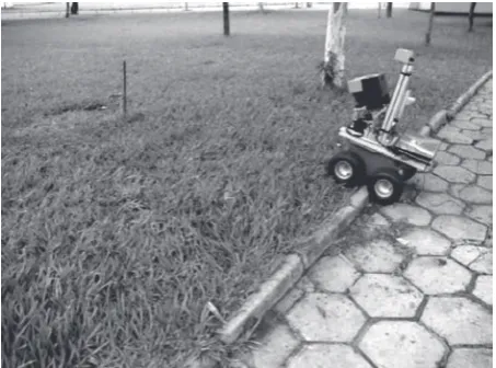 Figure 1. Uneven terrain during outdoor environment.