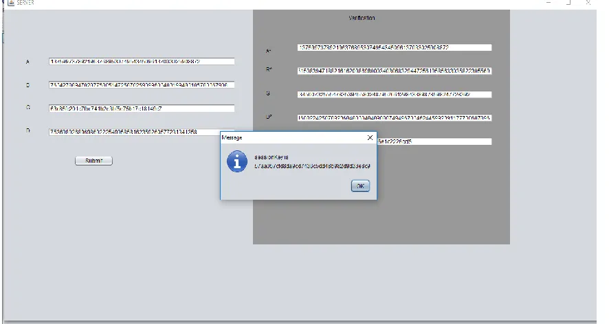 Figure 3. Shows that Generate New Computation key according new password 