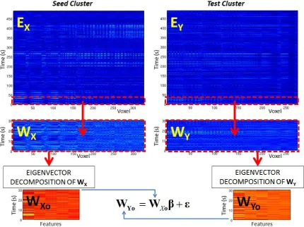 Figure 1: Schematic diagram of the windowed multivariate GLM to test for temporal correlation between band limited amplitude envelopes