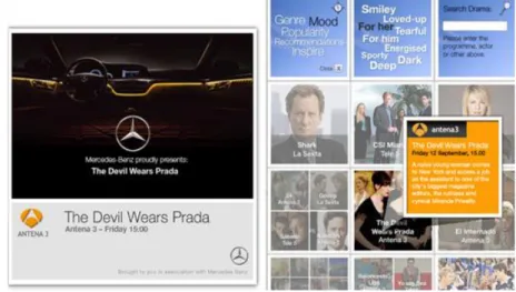 Figure 6: Example for the contextual placement of a pre-roll video ad 