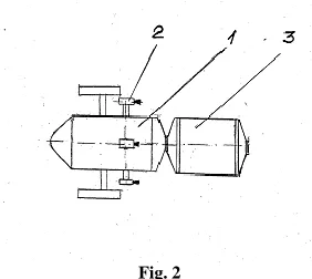 Fig. 2  tank-container 3. Now the space  train is ready to  the main flight  towards Venus