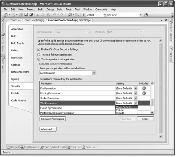 Figure 6.4: Adding Permissions to a Selected Zone