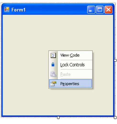 Figure 6 Accessing Properties of a Form 
