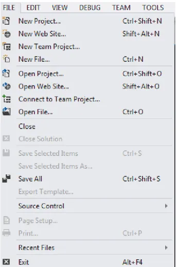 Figure 2a – Creating a New ASP.NET Website  