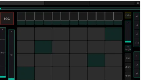 Figure 2.    ScreenPlay  GUI main page, including the grid­based playing surface inspired by          