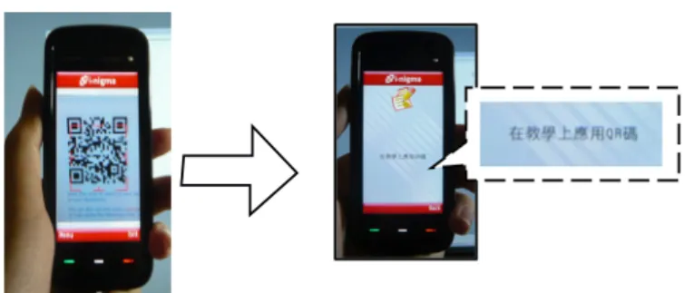 Figure 12. Slide the device over the QR code and the message will display instantly Our Suggestions and Implementations 