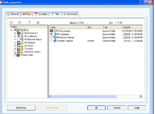 Figure 25: Select backup data 