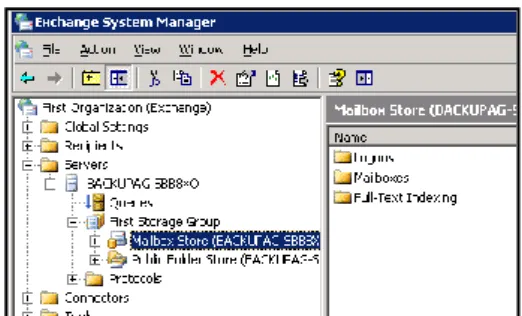 Figure 50: Select Exchange Mailbox  Store 