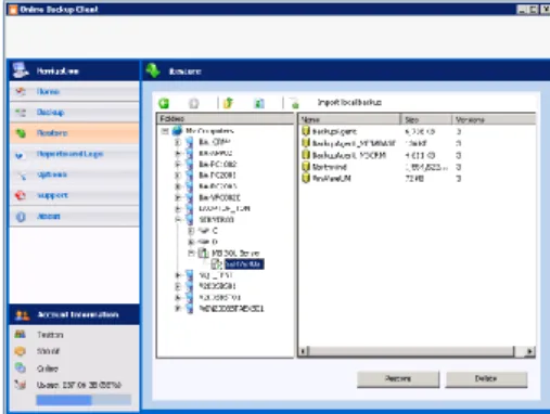 Figure 58: Select restore location 