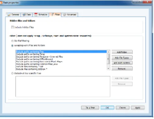 Figure 27: Filter view  Filter options: