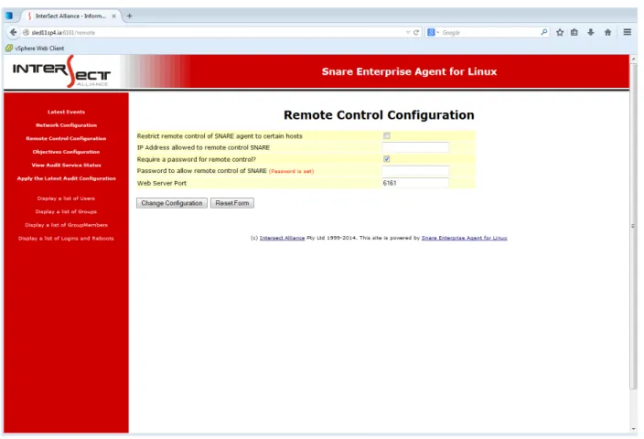Figure 3: Configure the Remote Control