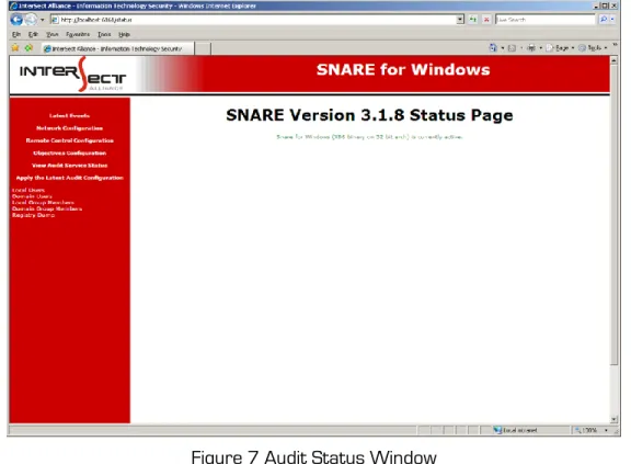 Figure 7 Audit Status Window 