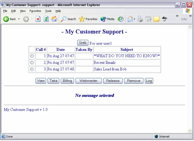 Figure 7-21  Button functionality after call is selected: 