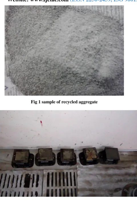 Fig 1 sample of recycled aggregate 