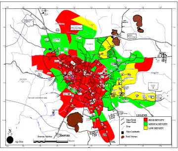 Fig. 1. Map of Akure Showing the Study Locations