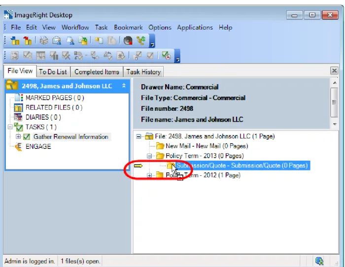Figure 19: Drag and drop the document 