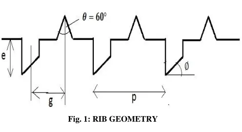 Fig. 1: RIB GEOMETRY 