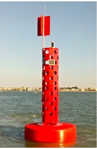 Fig. 3.Example of River Buoy at the Estuary, Marking the Limits of a Dredged Channel