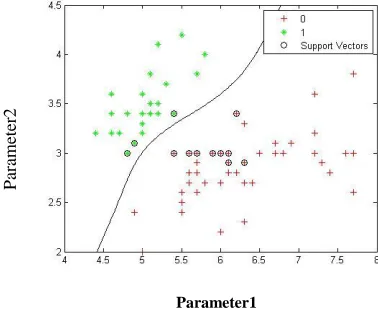 Fig. 2 Classification of two types of dataParameter1  