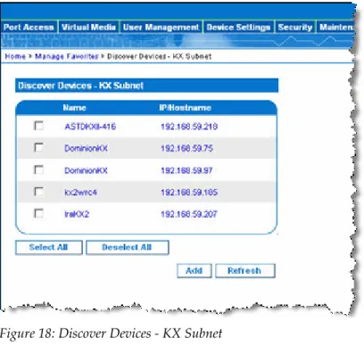 Figure 18: Discover Devices - KX Subnet 