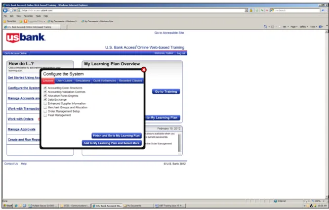 Figure 5 displays the Configure the System module page.  