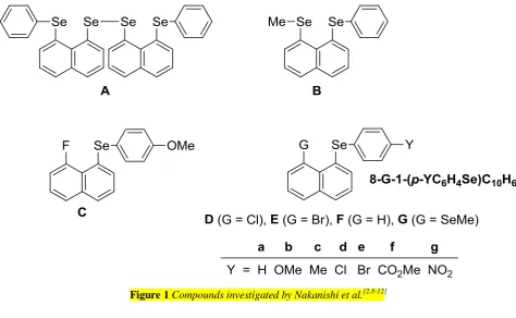 Figure 1 Compounds investigated by Nakanishi et al.[2,8-12] 