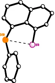 Figure 5 The crystal structure of 1-iodo-8-(ethylsulfanyl)naphthalene 2. 
