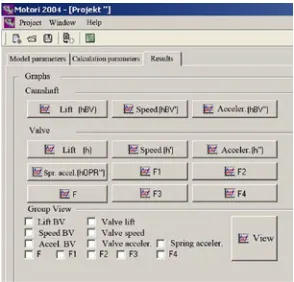 Fig. 2a.Computing Tool Interface Presenting Model Parameters