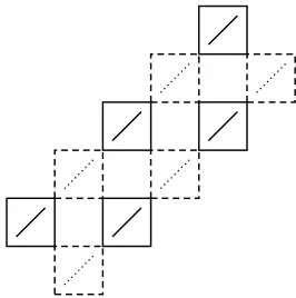 Figure 3: A general picture of intertwined staircases. The solid blocks represent λ1, λ2 etc.