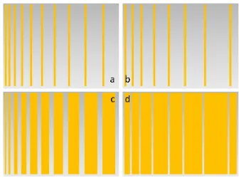 Figure 3.14 – An illustration of a gold on polymer periodic grating with periodicity Λ.