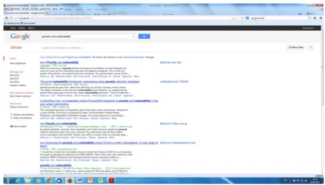 Fig. 1: Example Google Scholar search 