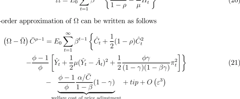 Figure 4 plots welfare against a range of values for  while keeping other parameters at