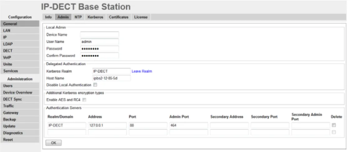 Figure 2. Assigning an administrator name, username, and password.