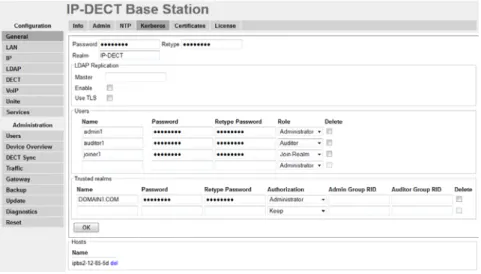 Figure 3. Configure Kerberos server