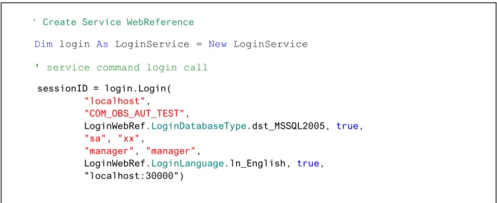 Figure 3: Business Partners add C# sample. 