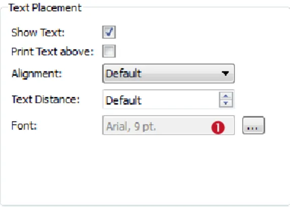 Figure 11: Text Placement Section 