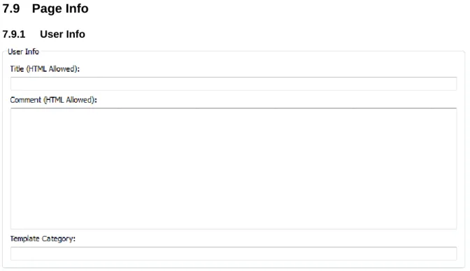 Figure 16: User Info Section 