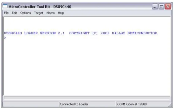 Figure 5 – Connecting to the Serial-to-JTAG Board Bootloader 