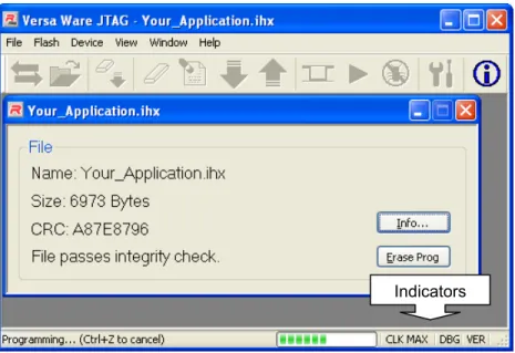 Figure 4: Versa Ware JTAG While Performing an Erase and Program Operation 