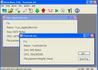 Figure 7: Two file information windows open 