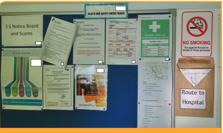 Fig. 11. 5S board on a site that was actually not implementing the 5S