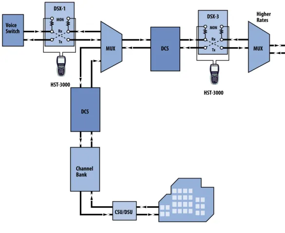 Figure 2:  DS1/DS3 testing